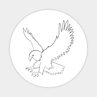 Stick figure eagle Magnet